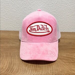 Von Dutch Pink and White Cap